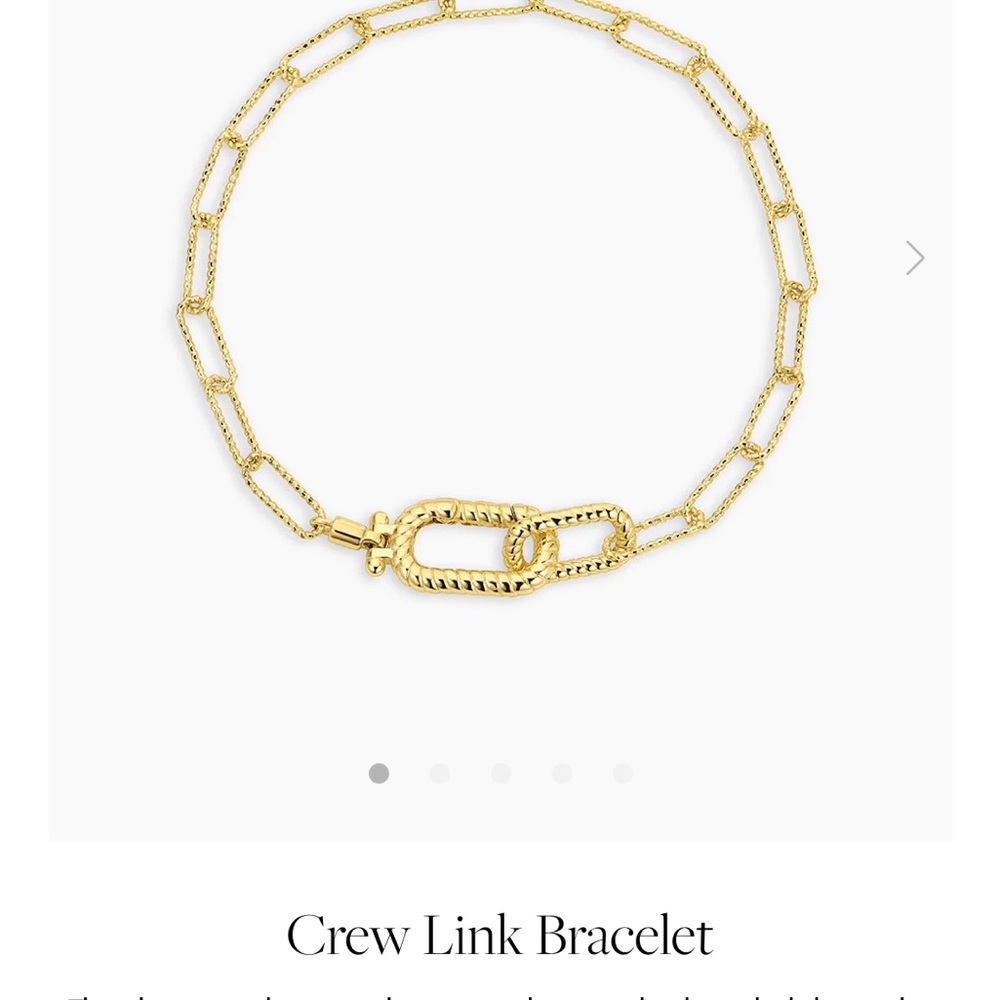 Gorjana Gold Crew Link Bracelet